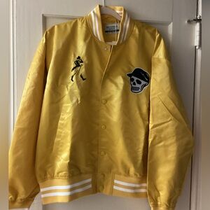 Men’s Devereux Golf Johnnie Walker Gold Satin Bomber Jacket- Size L- New